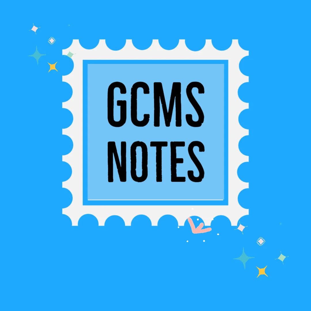 GCMS Notes